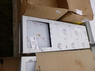 (2) 38in X 13.5in X 7in Wall Mounted Trash Can *Unused*