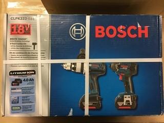 Bosch Hammer Drill and Hex Impact Driver Tool Kit.