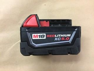 Milwaukee 5.0 AH Battery Pack.