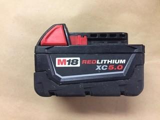 Milwaukee 5.0 AH Battery Pack.