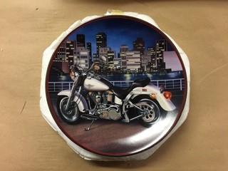 Harley Davidson "1990 Fat Boy" Plate.
