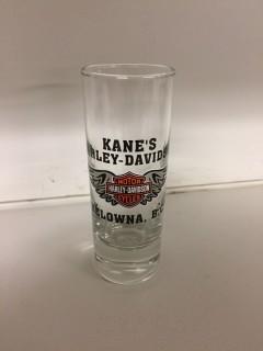 Kane's Harley Davidson Kelowna, B.C. Shot Glass.