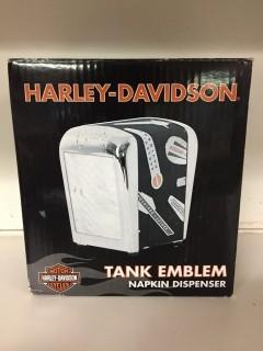 Harley Davidson Tank Emblem Napkin Dispenser. 