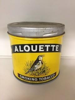 Alouette Smoking Tobacco Tin.