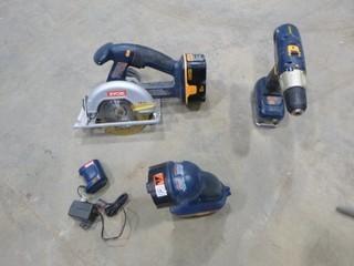 Ryobi Battery Charger, (1) Work Light, (1) Circular Saw (EE2-2-1)