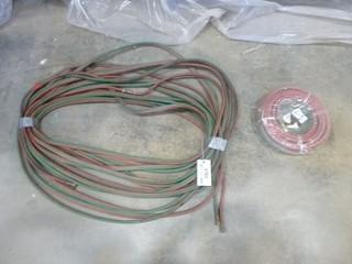 (1) 100' Oxy Acetylene Hose, (1) 50' Unused Oxy Acetylene Hose (EE1-3-1)