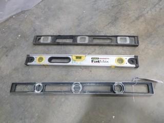 (1) Stanley Fat Max Magnetic Level, (2) Unknown Brand Levels (EE1-2-2)