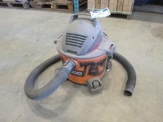 Ridgid Shop Vac, 6 Gallon 120V w/ Variety of Attachments and Extra Dust Bags, Model WD06700, SN 14098R0243 (EE2-2-3)