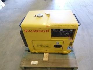 Ramsand Air Cooled Diesel Generator, Model Elite 6500 (WR4-14)