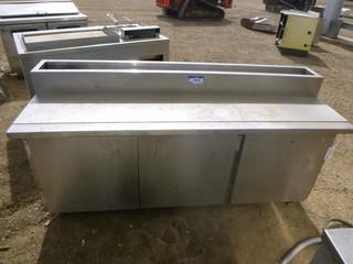 6' Stainless Steel Prep Table w/ 3 Drawers and Backsplash (WF7)