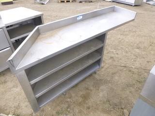 6' Stainless Steel Table w/ 3 Shelves (WF7)