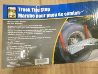 Truck Tire Step, 300LB Capacity, Foldable (W5-3-1)