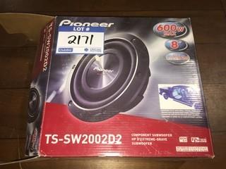 Pioneer TS-SW2002D2 600W  8" Subwoofer.