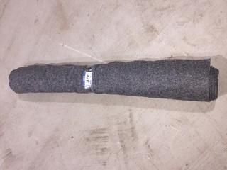 Roll of Grey Automotive Carpet.