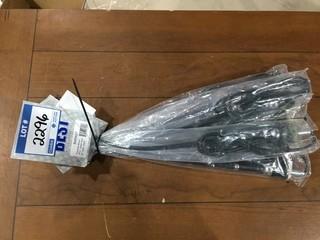 (7) BARA07 Top/Side Mount 16-1/2" Rubber Mast Antennas With Cable.