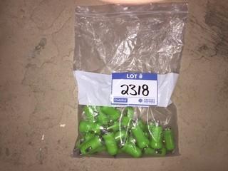 Quantity of Green 12V USB Car Adapters.