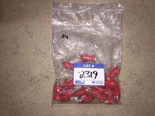 Quantity of Red 12V USB Car Adapters.