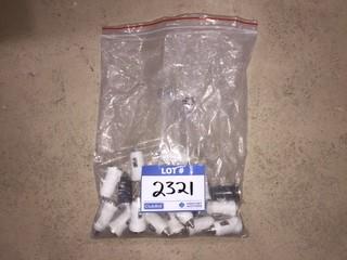 Quantity of White/Black 12V USB Car Adapters.