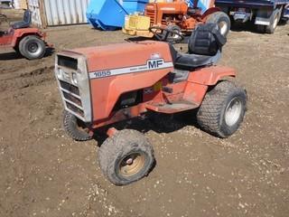 1977 Massey Ferguson 1655 Yard Tractor c/w 3 Pt. Hitch, PTO, SN 001784 *NOTE: Not Running, No Key, Flat Tire, Missing Engine Parts*