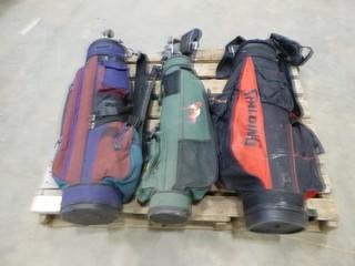 (3) Golf Bags and Clubs (EE1-2-3)