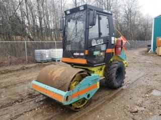 2014 Ammann ASC30 Packer c/w 47 1/2" Single Drum Roller, Diesel, Max Mass 4470KG, 52 5/8" Fronts, 12.5/80-18 Rears, Showing 313 Hours, SN 6762061 *Note: Item Located At 4327 Industrial Ave, Onoway. Viewing By Appointment, Contact Shazeeda 780-721-4178*