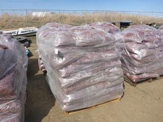 Red Mulch, 1 Pallet, Approx. 55 Bags