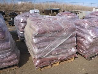 Red Mulch, 1 Pallet, Approx. 48 Bags