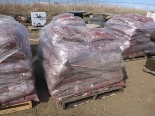 Red Mulch, 1 Pallet, Approx. 45 Bags