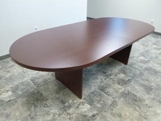 Approx 95in X 43in X 30in Oval Conference Room Table