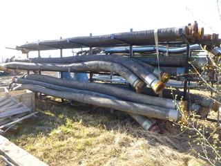 Approx 294in x 72in x 99in Pipe Rack C/w Assorted Size Hoses *Note: Buyer Responsible For Load Out*