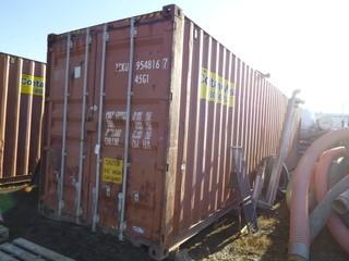 40Ft 9'6" High Storage Container. SN: TCKU9548167 *Note: Contents Not Included, Buyer Responsible For Load Out*