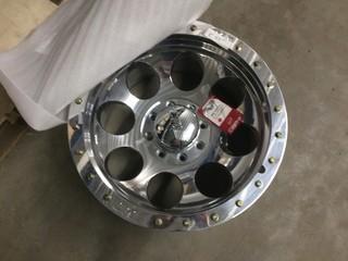 Mickey Thomson Truck Rim, Silver, 20X10, P/N Mic 420481.