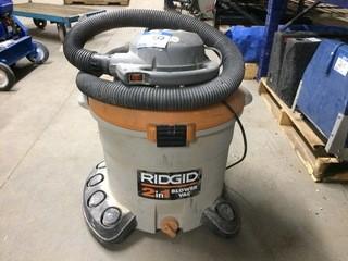 Rigid, 2 In 1 Wet/Dry Blower Shop Vacuum.