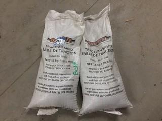 (2) Full/New Traction Sand Bags.