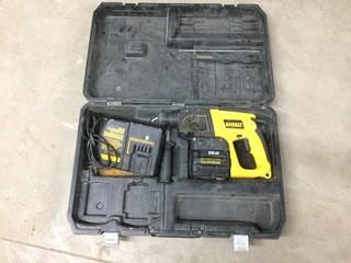 Dewalt Cordless 24 Volt Hammer Drill/Battery/Charger.