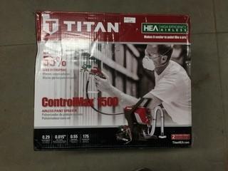 Titan, Control Max 1500, Airless Paint Sprayer.