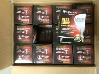 Canarm, Heat Lamp Bulbs, R40/Clear/250Watt.