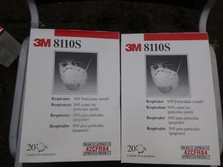 Qty Of Approx (40) 3M N95 Respirators *Note: Proceeds From This Item Will Be Donated To The University Hospital Foundation*