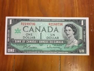 1967 Bank of Canada One Dollar Note, 2189736.