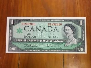 1967 Bank of Canada One Dollar Note, 1852910.
