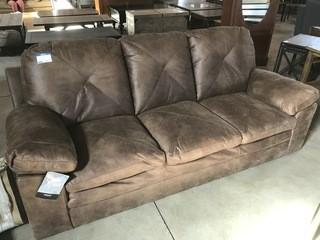 Brown Leather Sofa.