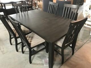 Rectangular Dining Room Table w/ 6 Chairs 66 x 38 x 30.
