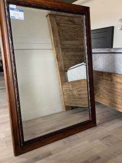 Wooden Boarder Mirror 45 x 30.