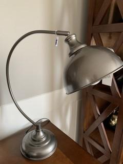 Silver Desk Lamp.