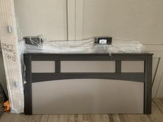 Grey Accent Queen Bed Frame.