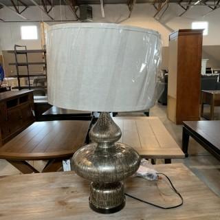 (2) Glass Table Lamps.