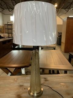 Glass Lamp w/ Accent.