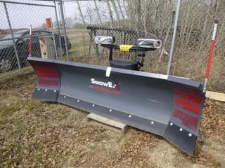 Snowex Speedwing 8600 8ft7in X 29 1/2in Hydraulic Snow Plow Truck Blade Attachment. PN-77740. *NOTE: Controls And Wiring Harness To Fit Will Be Sold As Lot 717A (One Only)*