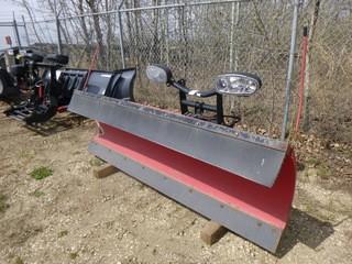 Smartshield The Boss 8ft X 32in Hydraulic Snow Plow Truck Blade Attachment. *NOTE: Controls And Wiring Harness To Fit Will Be Sold As Lot 717 (One Only)*