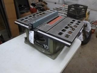 Delta 10 120V Single Phase Table Saw. SN K9325